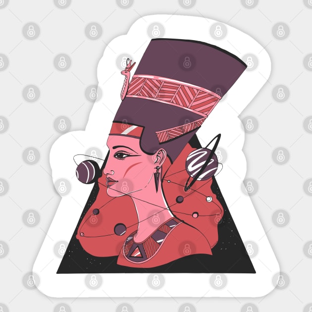 Ambrose Nefertiti and The Stars Sticker by kenallouis